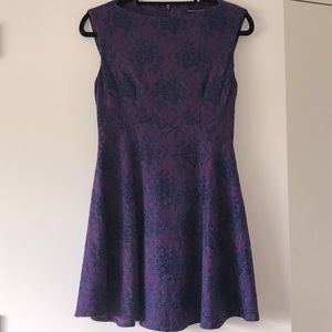 French Connection Purple Sleeveless Floral Dress